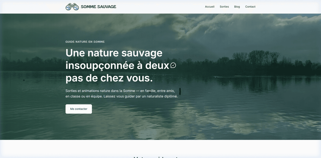 Site web réalisé : Somme Sauvage